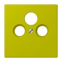 Centrālplate unversālā Sat/BK, termoplasts lakots, Serie LS, vert olive vif