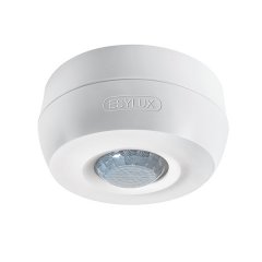360° ceiling-mounted presence detector, surface-mounted, approx. range Ø 8 m, zero-cross switching, remotely controlled