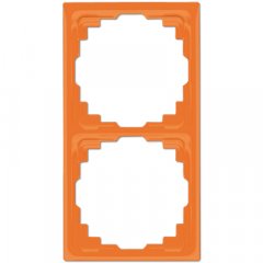 Montāžas rāmis kabeļu kanāliem 3-vietīgs, vertikālā un horizontālā montāža, termoplasts, CD, oranžs