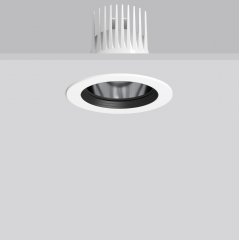 HELEDON maxi, 25 W, 3150 lm, 927, white, on/off Recessed downlights, D 162 H 3 HEL 135, 33°