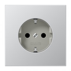 Kontaktligzda SCHUKO, 16 A 250 V ~, ar bērnu drošību, Serie LS, alumīnijs