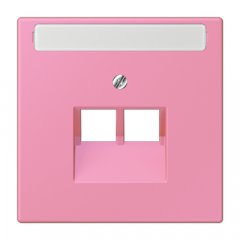 Virsma IAE/UAE-datu rozetei 2 x 8-polig, marķējams, termoplasts lakots, Serie LS, rose vif