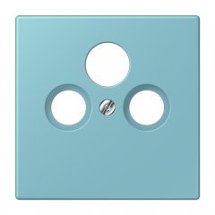 Centrālplate unversālā Sat/BK, termoplasts lakots, Serie LS, céruléen moyen