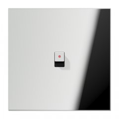 Virsma slēdžiem, kantains, 1-viet, 1 rotācijas slēdzis, Serie LS 1912, glanzchrom