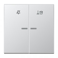 Taustiņš viesnīcām, simbols netraucēt un uzkopt istabu, Serie LS, alumīnijs