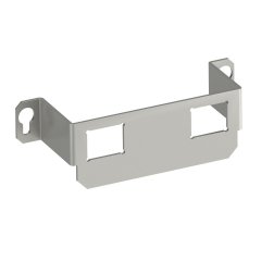 Montāžas plaksne ar 2x caurumiem Type C 116x36x34, V2A, 1.4301 MTGE2 2C