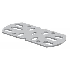 Taisns + stūra savienojums priekš AZ kanāls 45x100, V4A, 1.4571, 2B