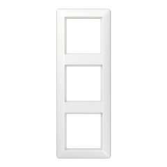 Rāmītis 3-vietīgs, vertikālā un horizontālā montāža, duroplasts, AS 500, balts