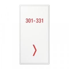 Stikla vāks 2-viet, bez simboliem, Serie LS, balts