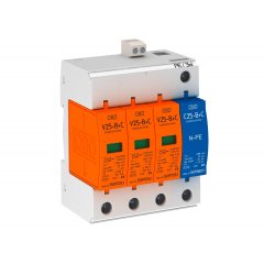 Kombinētais novadītājs V25 3+1 ar signalkontaktu 280V V25-B+C 3+NPE-FS