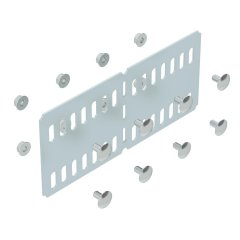 Lokams savienojuma elements kabeļu renei, horizontāls 100x200, St, FS