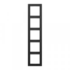 Rāmītis 5-vietīgs, vertikālā un horizontālā montāža, lakots alumīnijs, LS 990, tumša