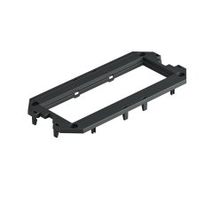 Adapterplate priekš UT3, 3 Modul45 165x76x4, PA, grafīta melns, 9011 UT3 P3