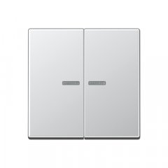 JUNG HOME taustiņš 2-viet, Serie A, alumīnijs