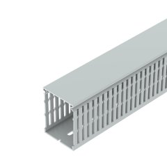 Rievots kabeļu kanāls halogenbrīvs, PC/ABS, gaiši pelēks, 7035 LK4H N 80060
