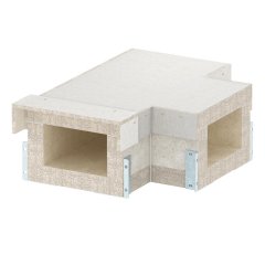 T-veida elements EI90 kanālam PLCS D061220 200x120, pelēks PLCS T091220