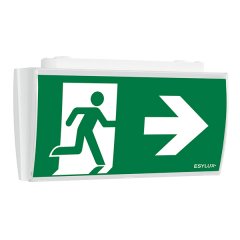 Emergency light with 3 h / 8 h emergency light duration, 23 m viewing distance, surface ceiling mounting, LED, fail-safe contact, self-control feature