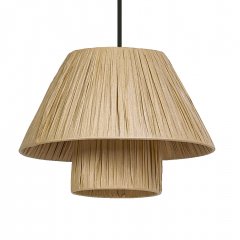 Decor Bamboo Paper Hut Pendant 280 E27 Brown