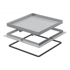 Pastiprināta regulējama kasete tukša 282x282x20, V2A, 1.4301 RK SL1 V2 20