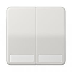 Taustiņs 2-viet, marķējams, duroplasts, Serie CD, gaiši pelēks