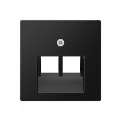 Virsma IAE/UAE-datu rozetei 2 x 8-polig, termoplasts lakots, Serie A, grafītmelns matēts