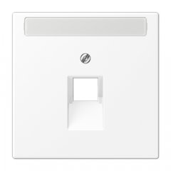 Virsma UAE datu rozetei 1 x 8-polig, marķējams, termoplasts lakots, Serie LS, sniegbalts matēts