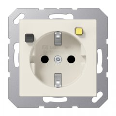 Kontaktligzda FI-SCHUKO® ar RCD mehānismu 30 mA, Serie AS, ziloņkaula