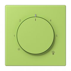 Centrālplate termostatam, termoplasts lakots, Serie LS, vert clair