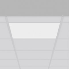 Gaismeklis PARLEDO, 31...40 W, 4100...5100 lm, 840, white, on/off Lay-in luminaires, L 622 B 622 HEL 41, Plastic (PC) prismatic