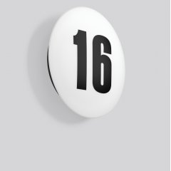 Gaismeklis FLAT SLIM disc, 11...24 W, 1150...2500 lm, 830, 840, anthracite, on/off House number luminaires, D 380 H 75