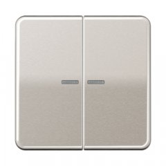 JUNG HOME taustiņš 2-viet, Aluminium eloxiert, Serie CD, platīna krāsa