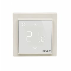 Termostats DEVIreg™ Smart, +5...+45°C, grīdas +telpas sensors, 16A, WiFi Balta krāsa