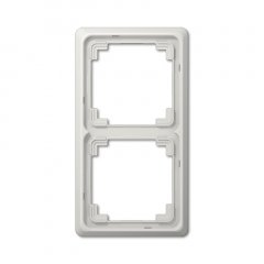Rāmītis 2-vietīgs, vertikālā un horizontālā montāža, duroplasts, CD PLUS, gaiši pelēks