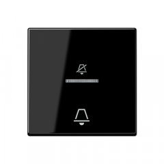 Taustiņš viesnīcām, simbols netraucēt un zvans, Serie A, melns