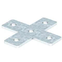 Savienojumu plate X elements 150x150x40x5, St, FT