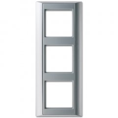 Rāmītis 3-vietīgs, vertikālā un horizontālā montāža, plastmasa, A PLUS, alumīnija