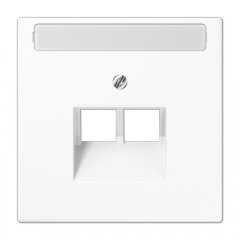 Virsma UAE datu rozetei 2 x 8-polig, marķējams, termoplasts, Serie LS, balts