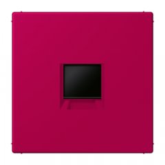 Virsma (ar fiksatoru) modulārai datu rozetei 1-vietīga, UMA-CAT6A, termoplasts lakots, Serie LS, rouge rubia