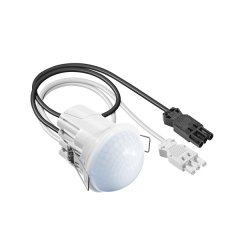 Recessed ceiling-mounted presence detector 360°, range approx. Ø 24 m, GST, remotely controlled