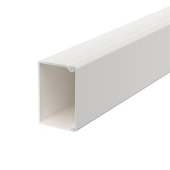 Kabeļu kanāls halogenbrīvs 30x45x2000, PC/ABS, dzidri balts, 9010