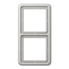 Rāmītis 2-vietīgs, vertikālā un horizontālā montāža, duroplasts, CD 500, gaiši pelēks