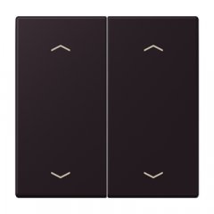 Taustiņs KNX slēdzim, ar virzienrādītāju 2-viet, Serie LS, noir d'ivoire