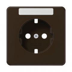 Centrālplate kontaktligzdai marķējams, duroplasts, Serie CD, brūns