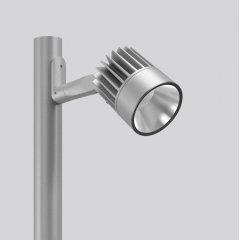 Gaismeklis ALU-STAR midi, 60 W, 6300 lm, 830, silver, on/off Outdoor luminaires and pole top luminaires, L 400 B 153 H 270, Transparent glass