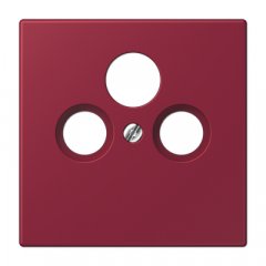Centrālplate unversālā Sat/BK, termoplasts lakots, Serie LS, le rubis