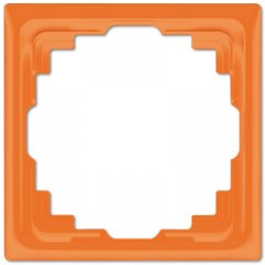 Montāžas rāmis kabeļu kanāliem 1-vietīgs, vertikālā un horizontālā montāža, termoplasts, CD, oranžs