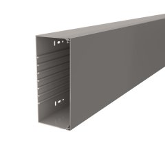 Kabeļu kanāls ar perforēto pamatni 100x230x2000, PVC, akmens pelēks, 7030
