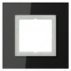 Stikla rāmītis 1-vietīgs, vertikālā un horizontālā montāža, LS PLUS, melns