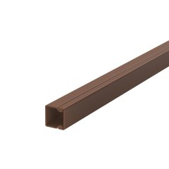 Kabeļu kanāls ar perforēto pamatni 15x15x2000, PVC, sēpijas brūna, 8014