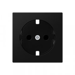 Virsma kontaktligzdai, ar bērnu drošību, termoplasts lakots, Serie A, grafīta melns matēts